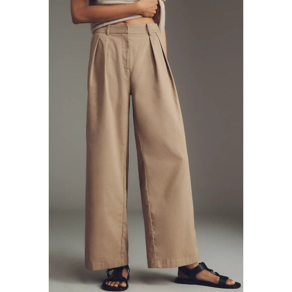 Maeve Pants - Anthropologie Maeve Pleated Trouser Track Pants 10